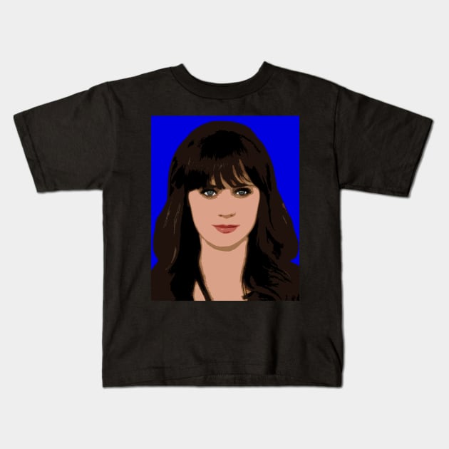 zooey deschanel Kids T-Shirt by oryan80